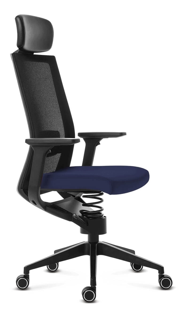 Healthcare office chair Adaptic EVORA + Dark blue